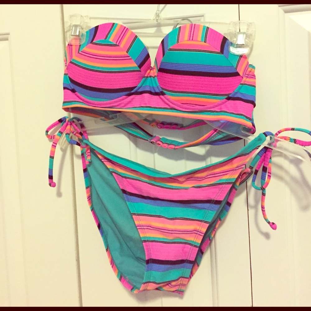 Striped bikini