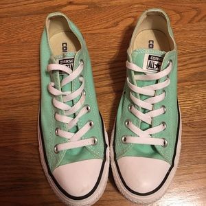 Sea foam green converse