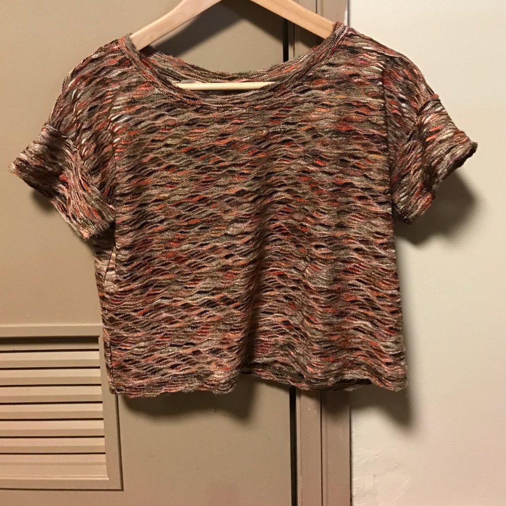Free people patterned crop top