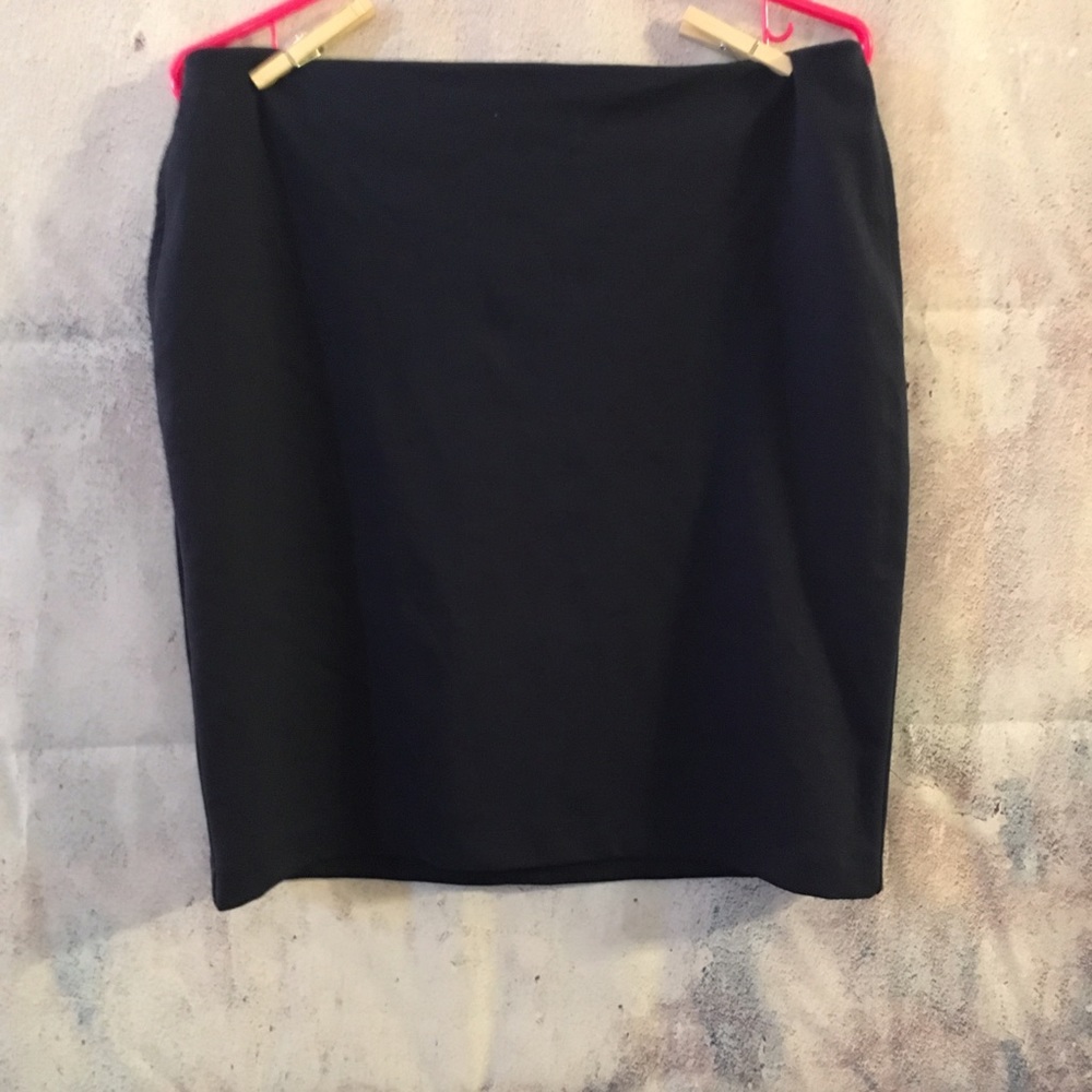 Navy pencil skirt