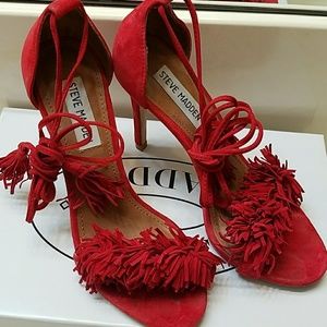 Steve Madden Red Sandles