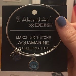 Aquamarine Alex and Ani bracelet