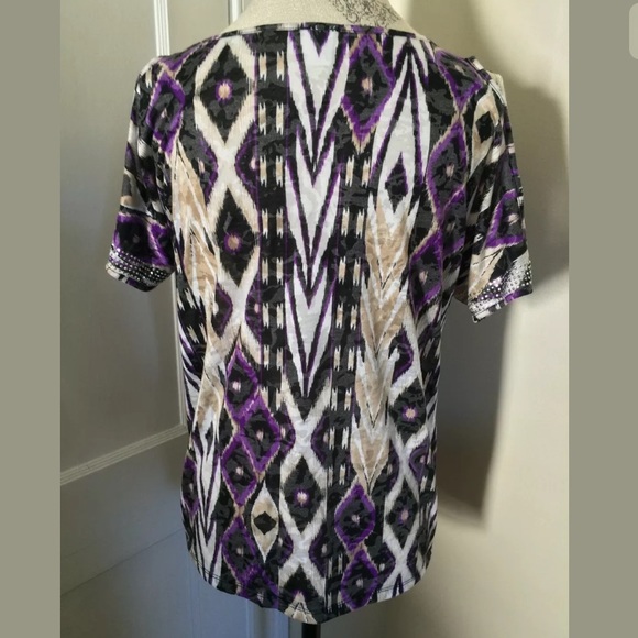 INC International Concepts Cold Shoulder Top EUC - Picture 2 of 4