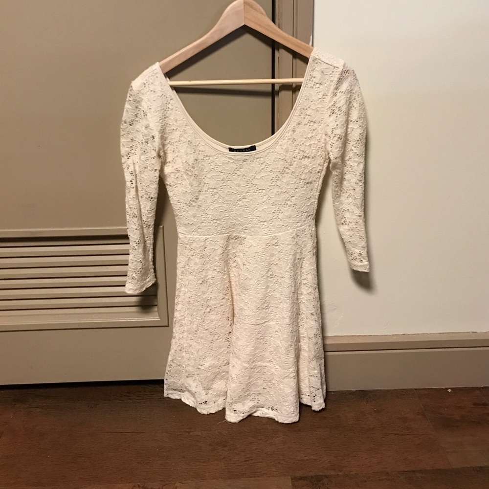 White lace dress