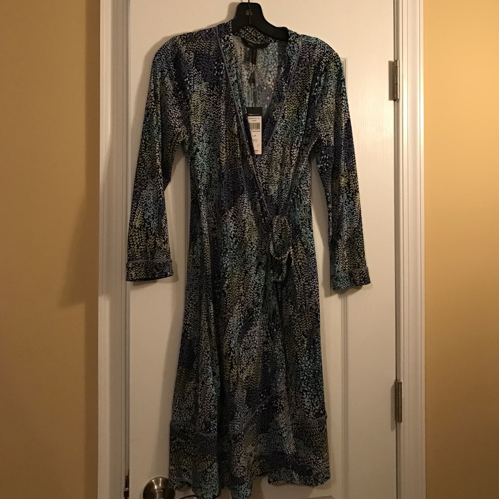 BCBG Wrap Dress- multicolor and patterned