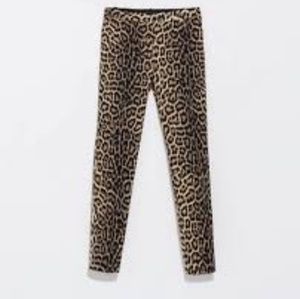 Zara leopard pants