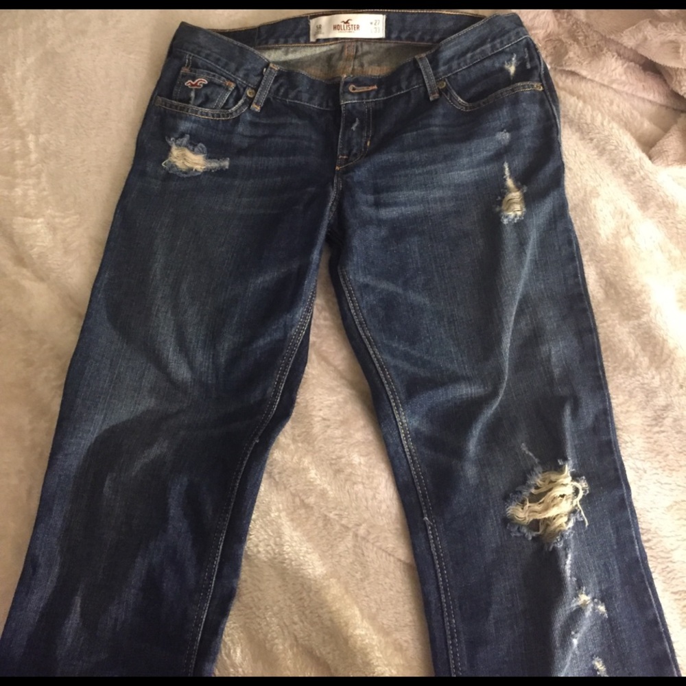 Hollister ripped jeans