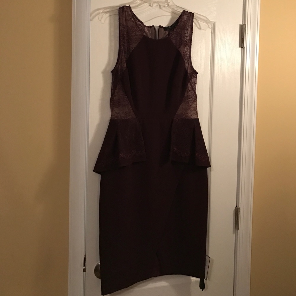 Deep Plum Short "Whitley" BCBG dress