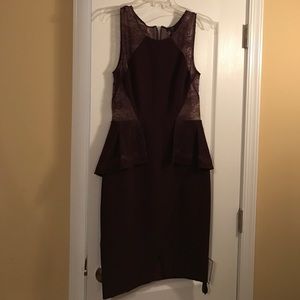 Deep Plum Short "Whitley" BCBG dress