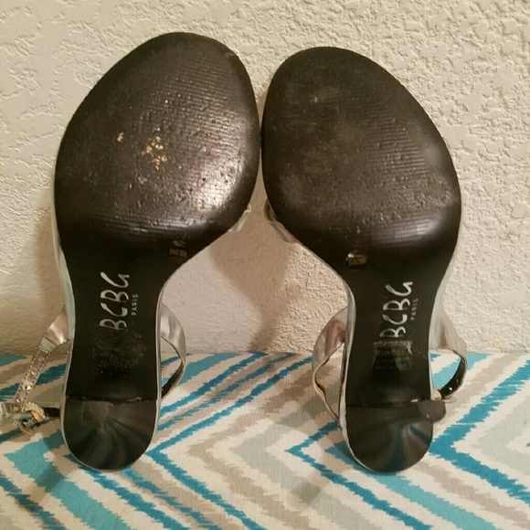 Silver 'BCBG" Heel/Sandals - Picture 3 of 4