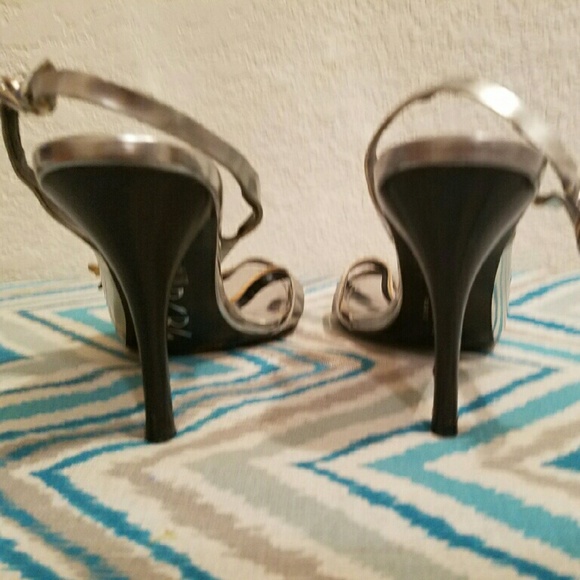 Silver 'BCBG" Heel/Sandals - Picture 4 of 4