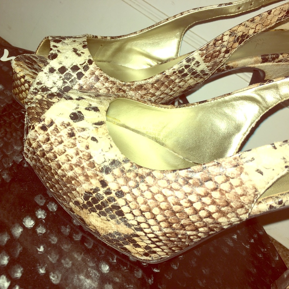 Open toe. Heels by Worthington.