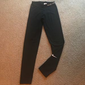 Nike pro women's leggings, black, size S