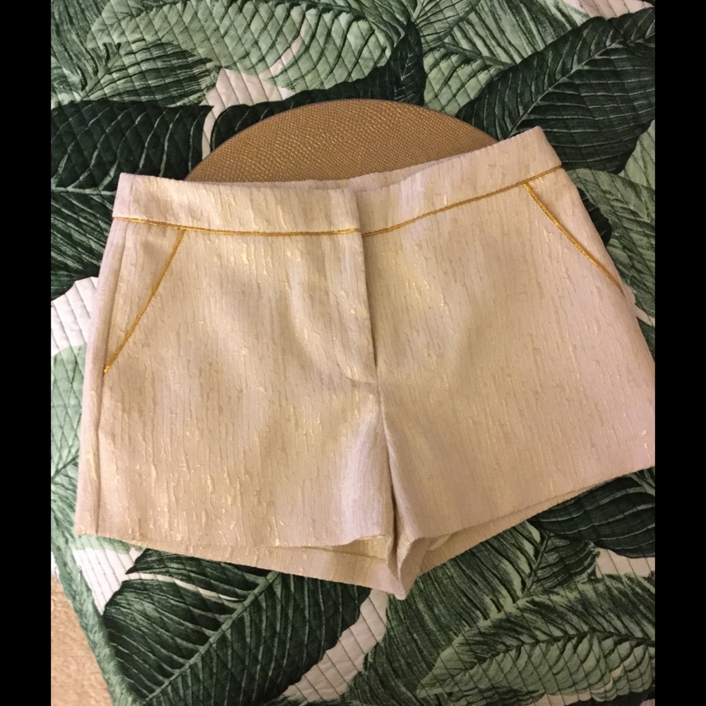 Forever 21 Gold/Cream Shorts
