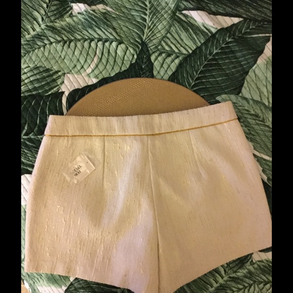 Forever 21 Gold/Cream Shorts - Picture 2 of 3