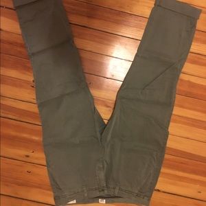 Gap light green girlfriend chinos