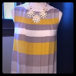 LOFT striped sleeveless blouse