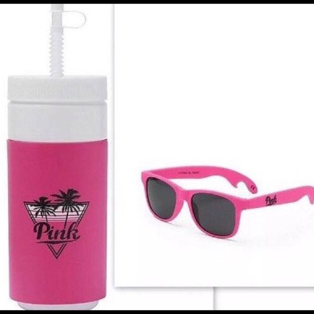 NWT Pink Sunglasses and Water bottle!