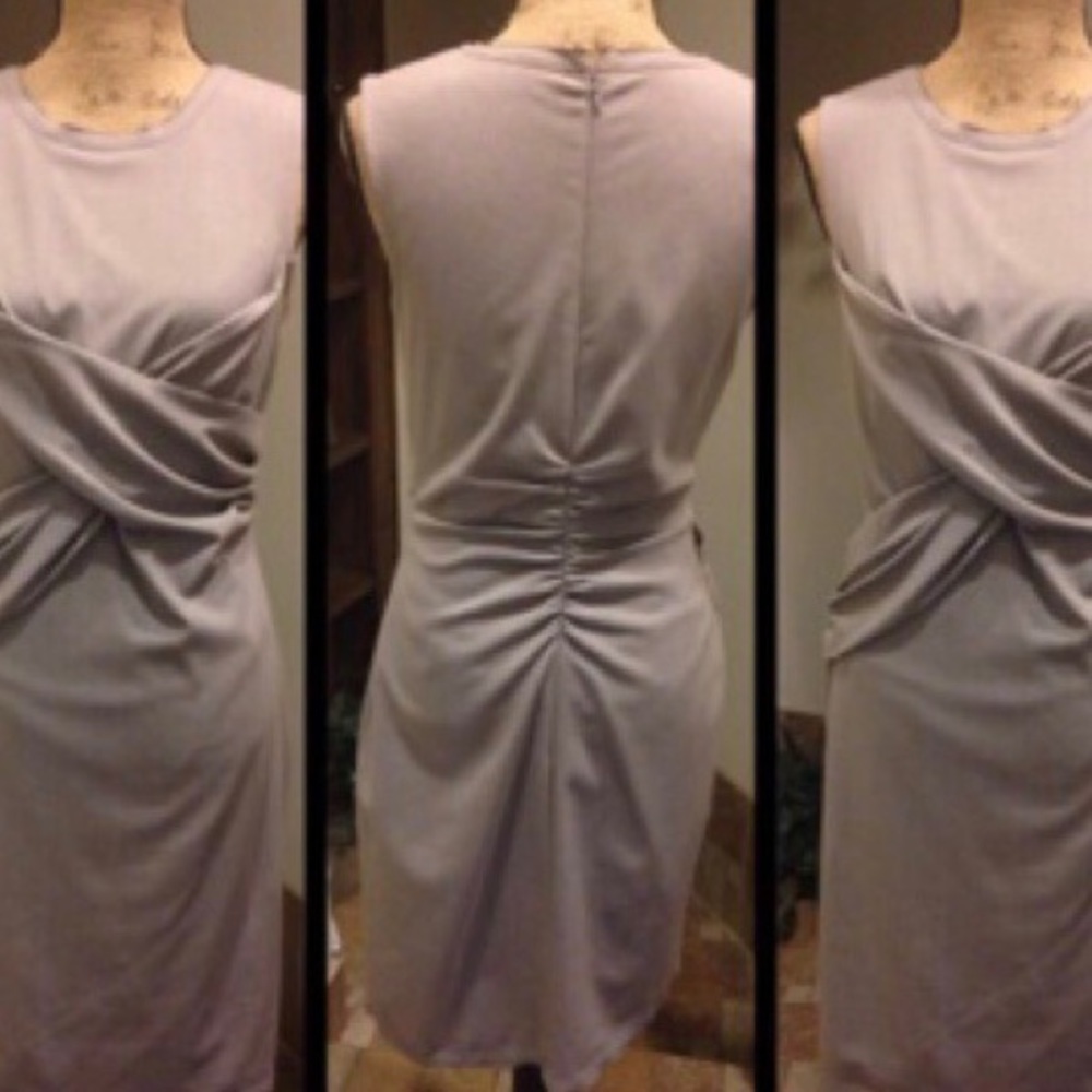 Wrap front bow dress