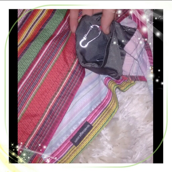 LOVE Colorful Compact Shopping Tote Bag! - Picture 3 of 4