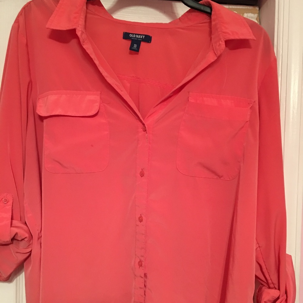 CORAL OLD NAVY BUTTON DOWN SHIRT
