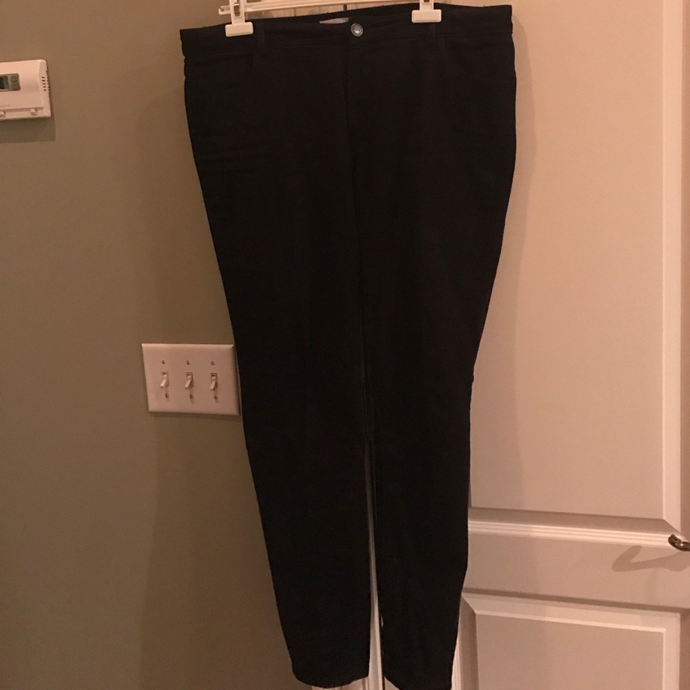 black corduroy pants