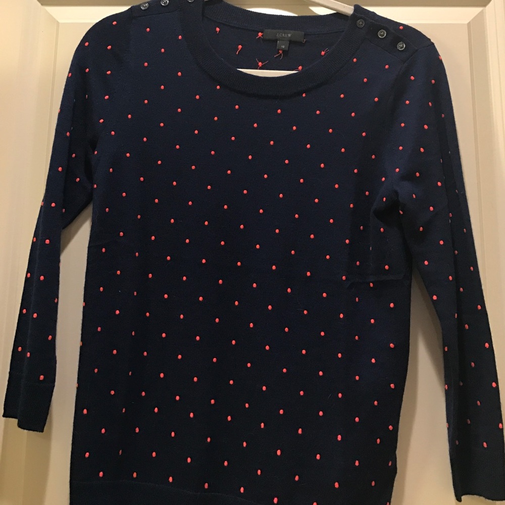 JCrew polka dot sweater (worn once)