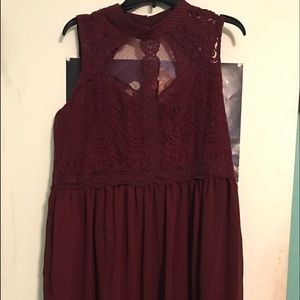 Plum colored dress