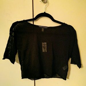 Express gauzy crop top (NWT)