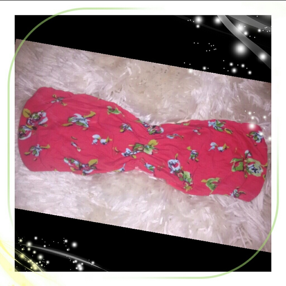 S A L E! Dainty Red Floral Bandeau