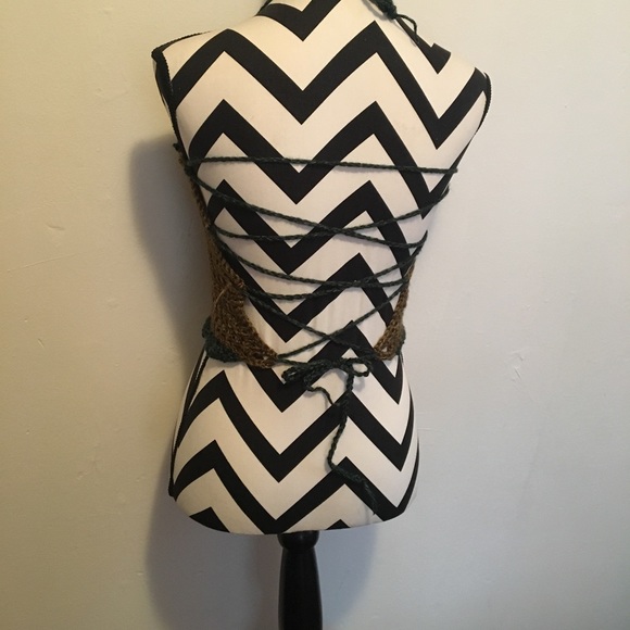 Earth Tone Crochet Crop Top - Picture 3 of 3