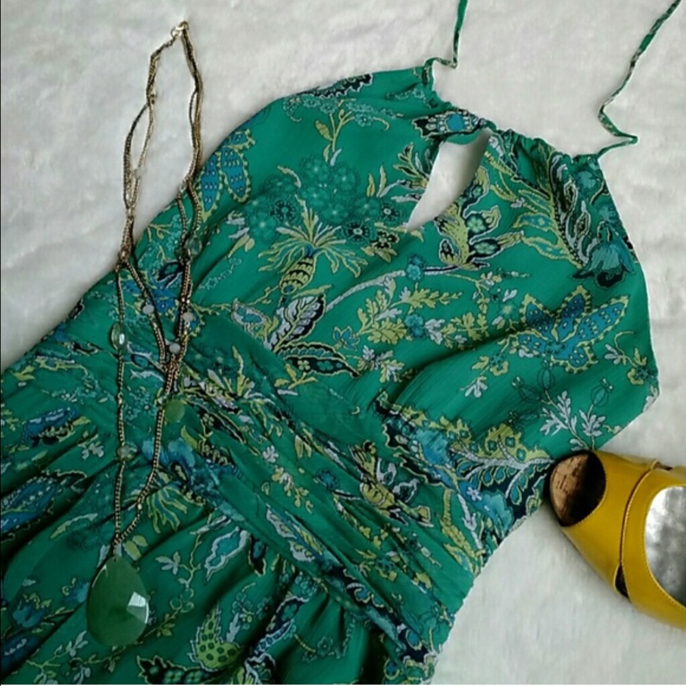 Paisley Halter Neck Sun Dress from LOFT