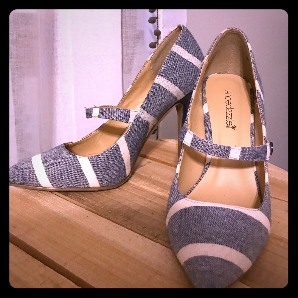Nautical Mary Jane stilettos