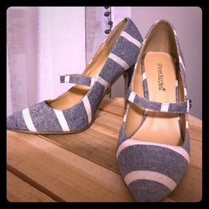 Nautical Mary Jane stilettos