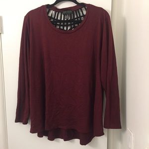 Burgundy long sleeve
