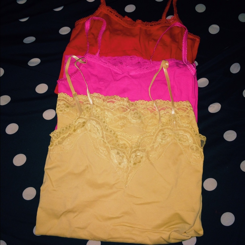 3 Beaut Camisoles ❤💛💖