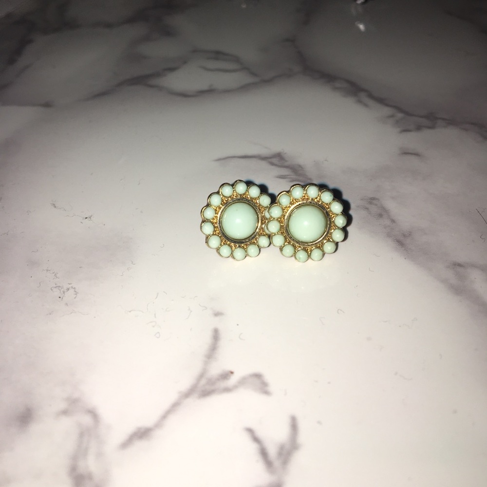 Blue/green earrings