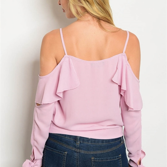LAST 1 'SYDNEY' SASSY COLD OFF SHOULDER TOP - Picture 3 of 3