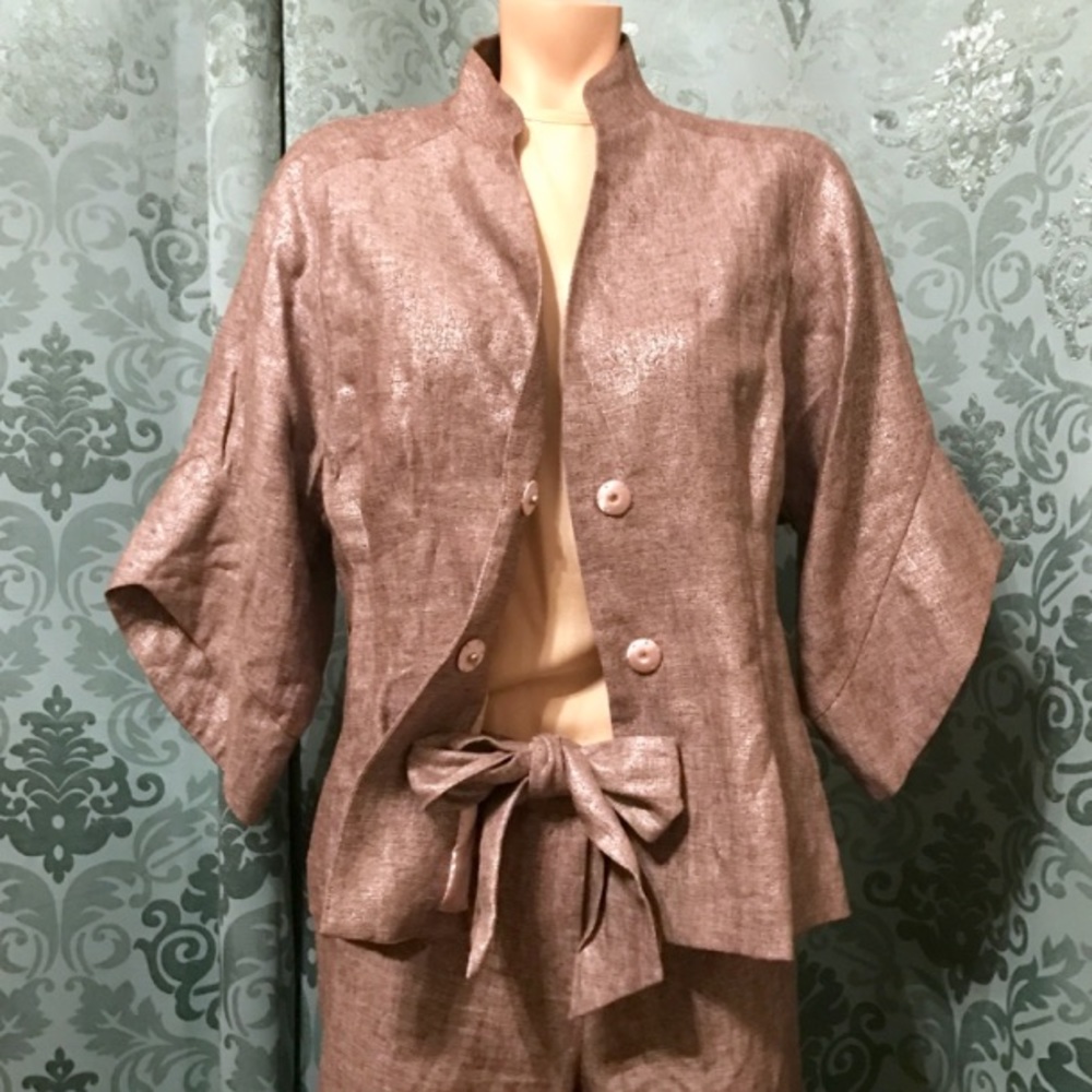 Metallic Linen Set by Silk Culture