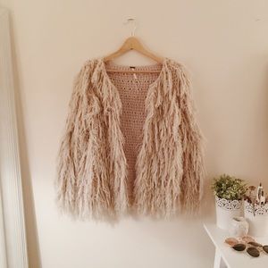 Free People Shaggy Faithful Coat, almost new