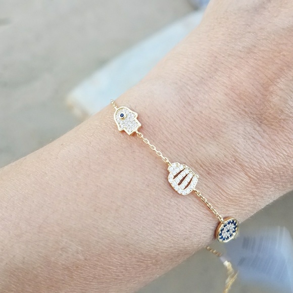 14k gold plated religious Bracelet - Picture 5 of 5