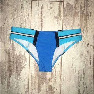 Blue bikini bottoms