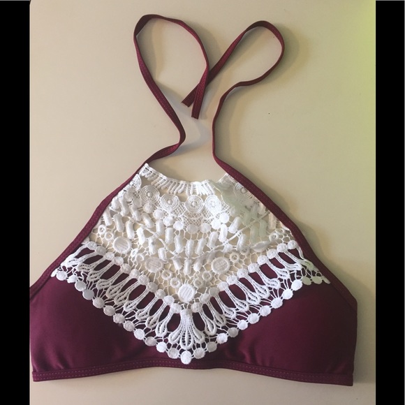 5⭐️ RATED! Lace Embellished Halter Neck Bikini Set - Picture 8 of 8