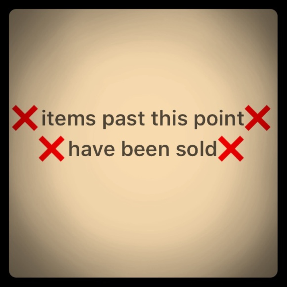 ❌❌These items have been sold❌❌