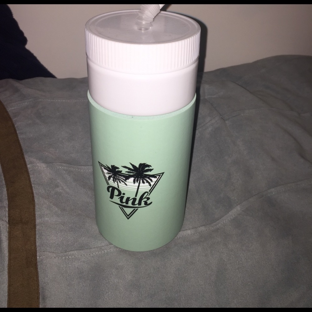 VS pink teal waterbottle
