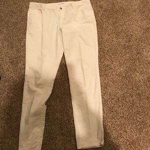 Off white corduroy pants
