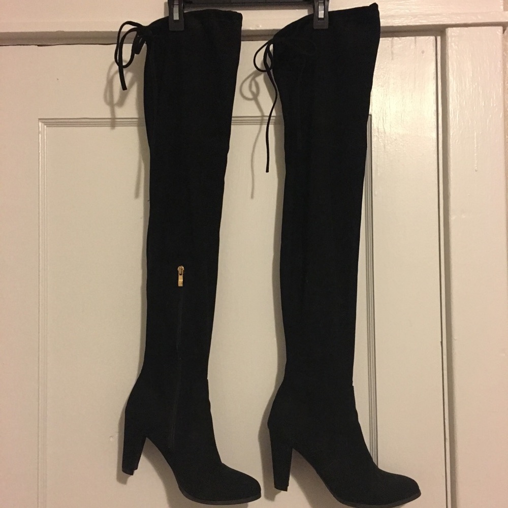 Black over the knee boots