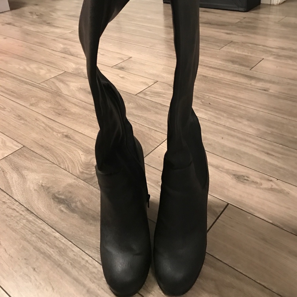 Steve Madden leather knee boots