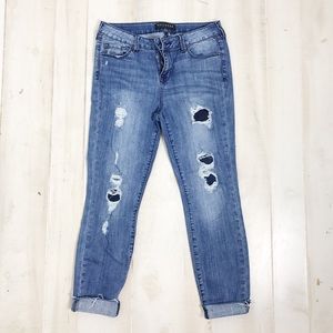 Cropped High Waisted Jeans
