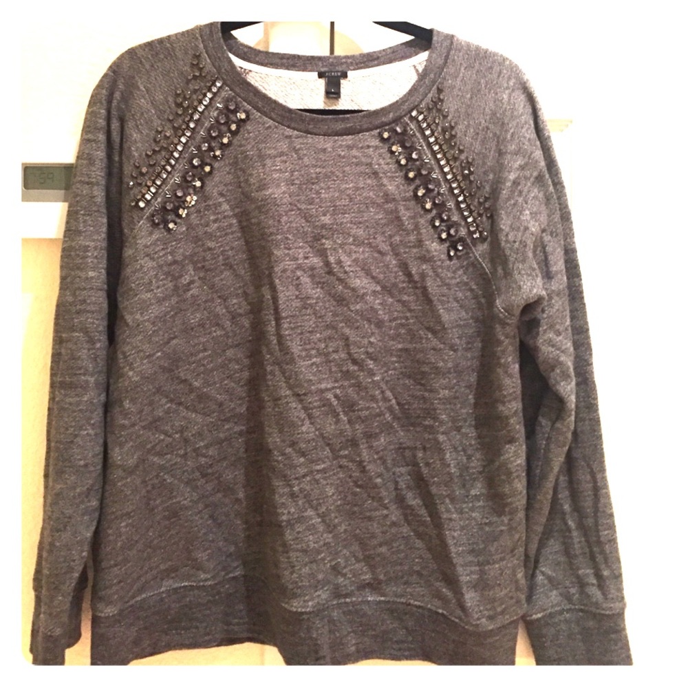 Jcrew sequin sweatshirt